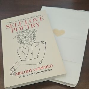 Self Love Poetry Book with Cream and Red Cover